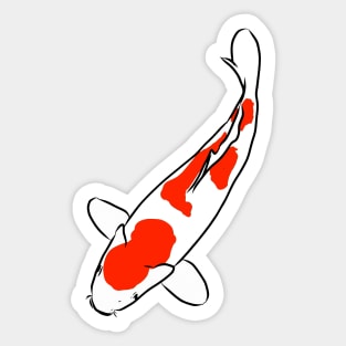 Koi Fish Kujaku Sticker